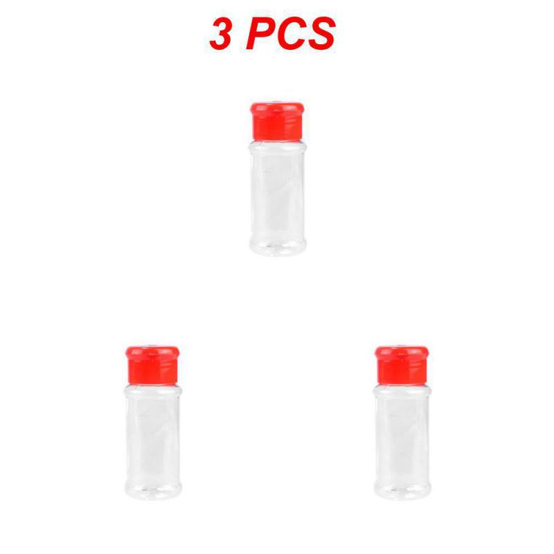 1~10PCS 5/Jars for spices Salt and Pepper Shaker Seasoning Jar spice organizer Plastic Barbecue Condiment Kitchen Gadget Tool