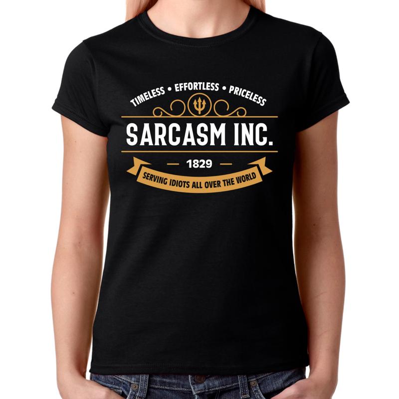 

SARCASM INC Sarcasm Irony Evil Evil Sayings Funny Funny Comedy Women s T Shirt 5XL різнокольоровий