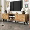Modern TV cabinet with 2 doors and 2 open compartments – 160.5 x 35.5 x 45 cm