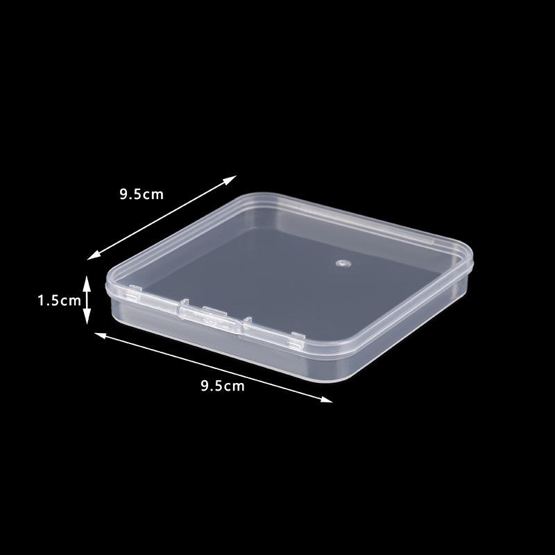 Rectangular Translucent PP Plastic Storage Box with Lid for Jewelry and Small Parts