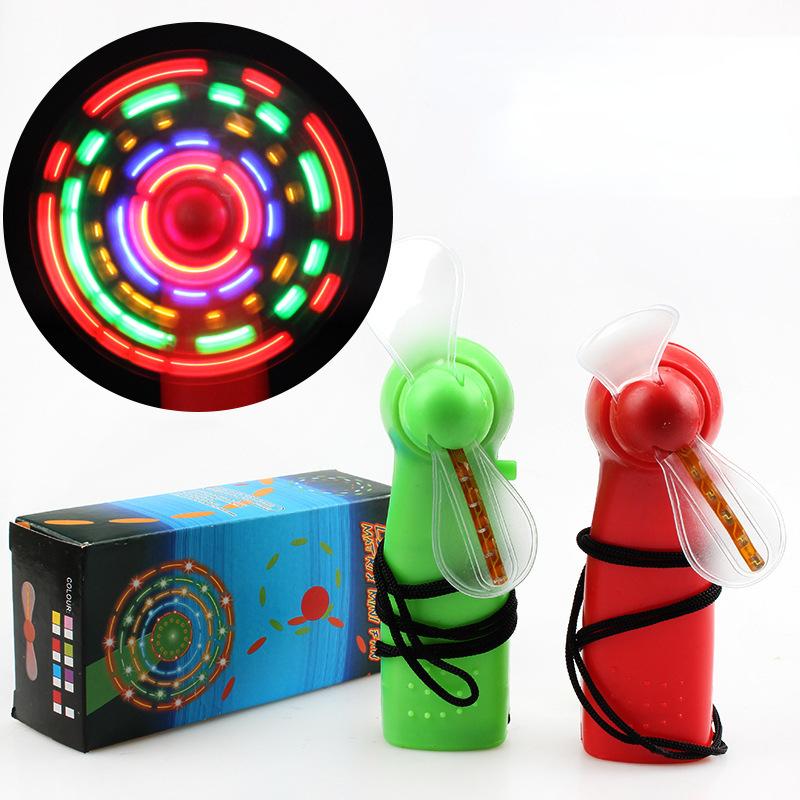 LED leuchtende Windmühle Spielzeug Blinkendes Aufleuchtender Ventilator Kinderspielzeug Geschenk Mini Handheld Kühlventilator Wechselndes LED-Licht Konzert Requisiten Spielzeug