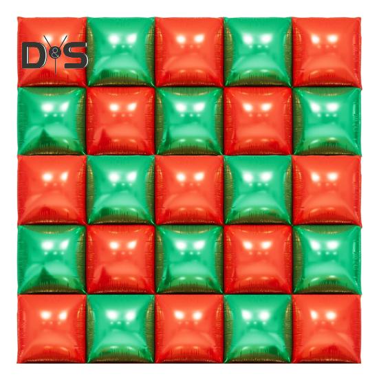 25Pcs Square Foil Metallic Balloons Double Sided Balloon Wall Tunnel Wedding Graduation Backdrop Arch Garland Kit for Birthday Party