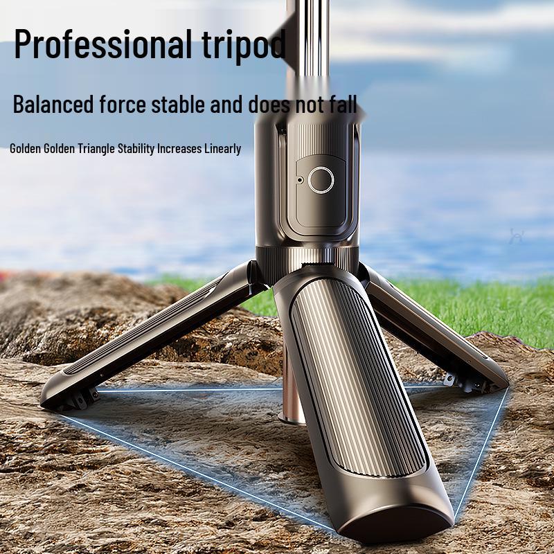 Portable Outdoor Selfie Stick Tripod: Telescopic Handheld Phone Holder for Photography