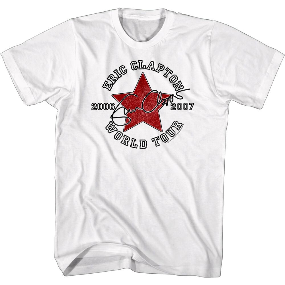 

Eric Clapton World Tour 2007 Men s T Shirt Star Guitarist Signature Rock Concert S