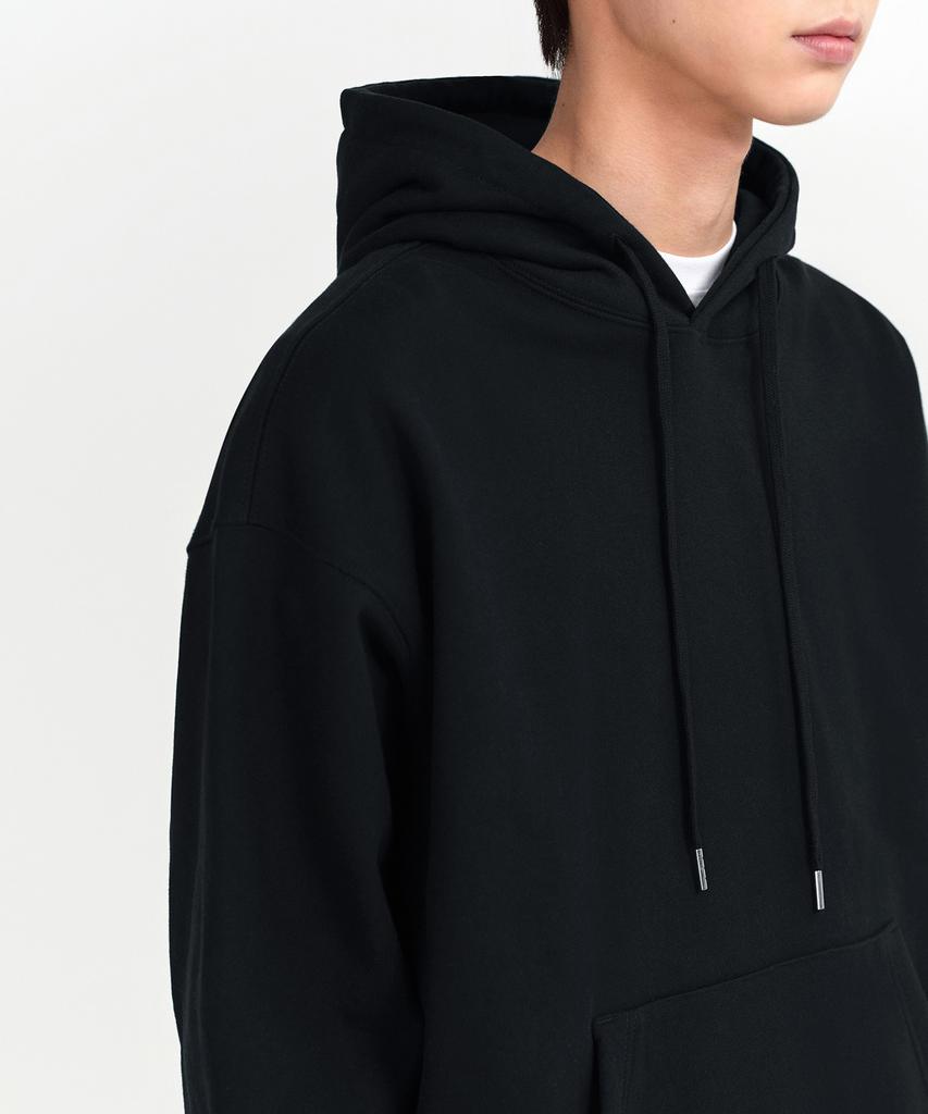 Heavyweight Oversized Hooded Sweatshirt [Black]
