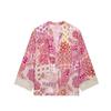 2025 Spring/Summer Women's Textured Lace Cuff Shirt and High-Waisted Pants Set