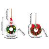 Small Size Christmas Mini Wreath Vibrant Colors Holiday Hanging Pendant  Xmas Lovers