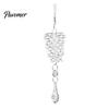 Reusable Holiday Home Decor Acrylic Pine Cone Pendant with Faux Crystal Drop, Christmas Tree Gradient Color Decorative Pendants Hanging Ornaments,