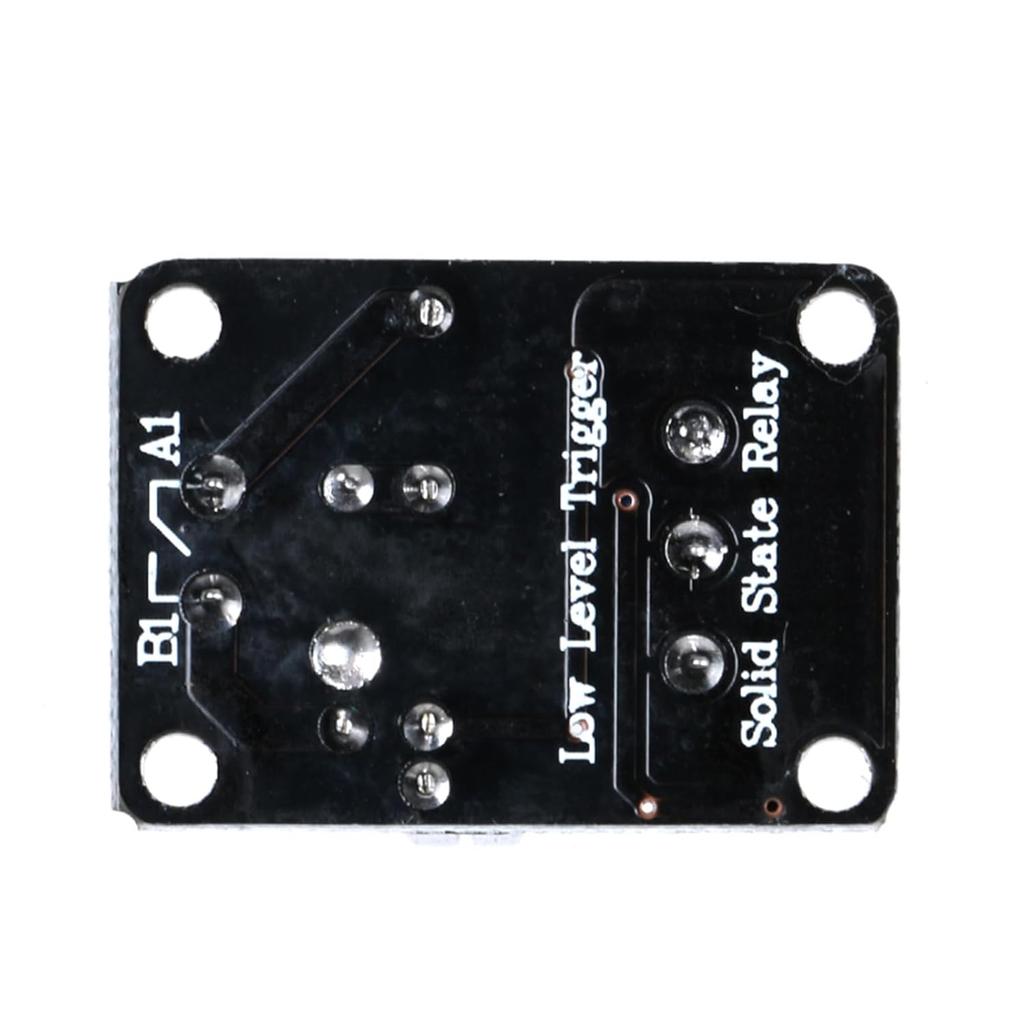 1 Channel 5V Low Level Trigger Solid State Relay Module with Fuse, 1 Way 250V 2A for Industrial Control Applications