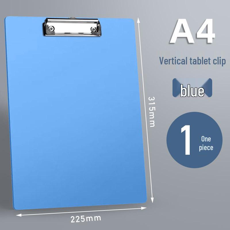 A4 Thickened Metal Clipboard with Strong Clip for Office, Students, and Meetings
