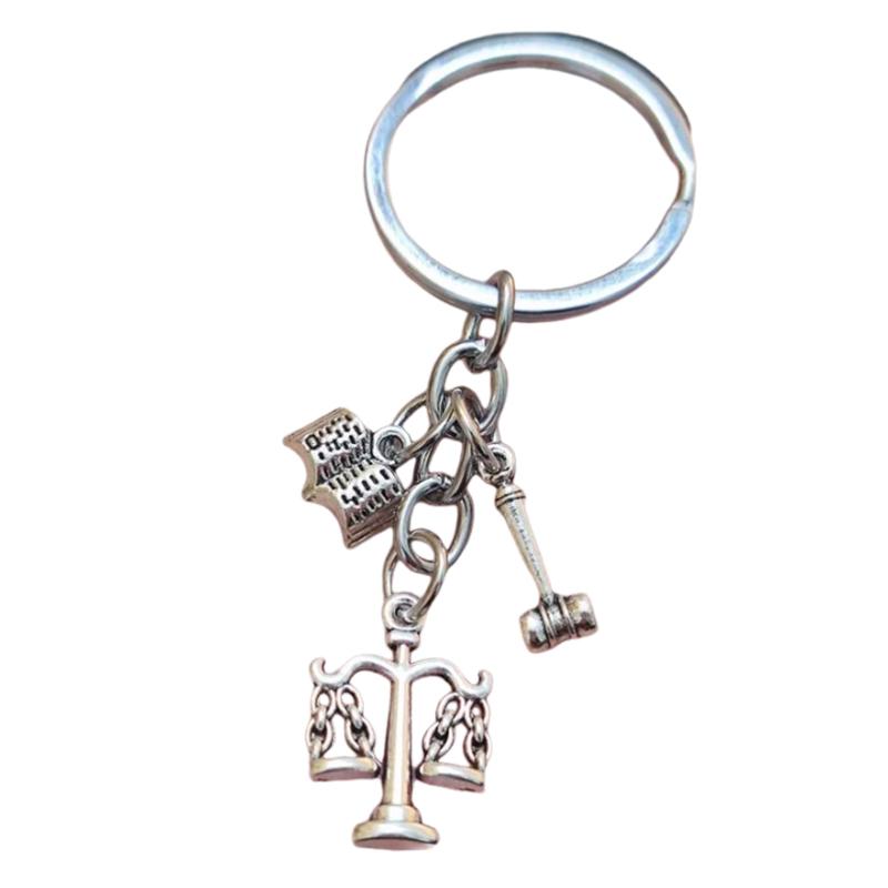 Mini Keychain Scales Scales Of Justice Lawyer Law School Classmates Gift Gavel Judge Scales Keychain