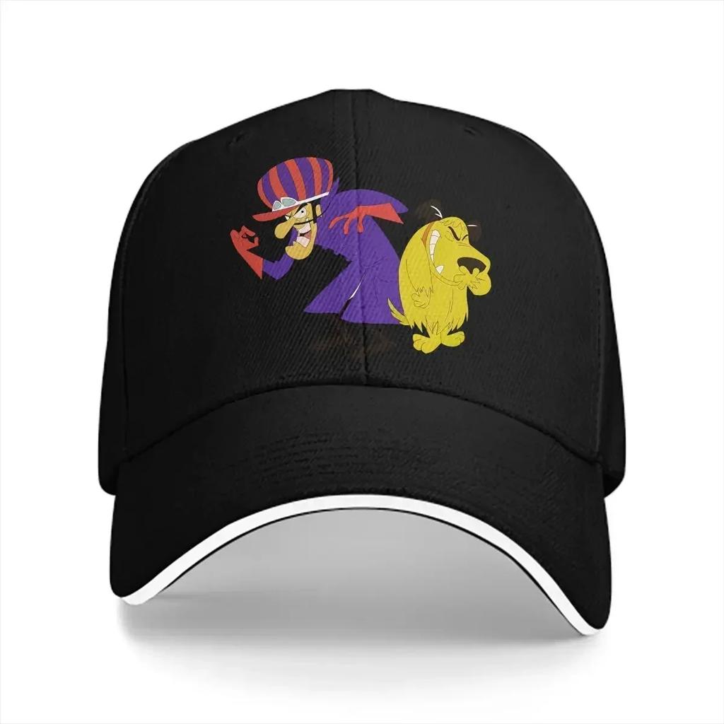 Washed Unisexs Baseball Cap Smile Sports Snapback Caps Dad Hat Wacky Races 60s Cartoon Hats
