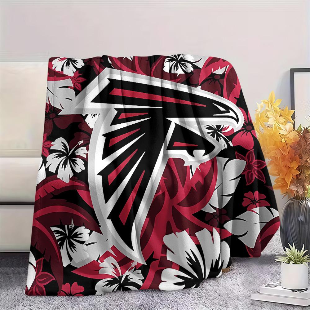 Atlanta Falcons Print Flannel Blanket, High quality Comfortable for All Seasons, Home Decor, Warmth and Comfort, Perfect for Christmas Gifts