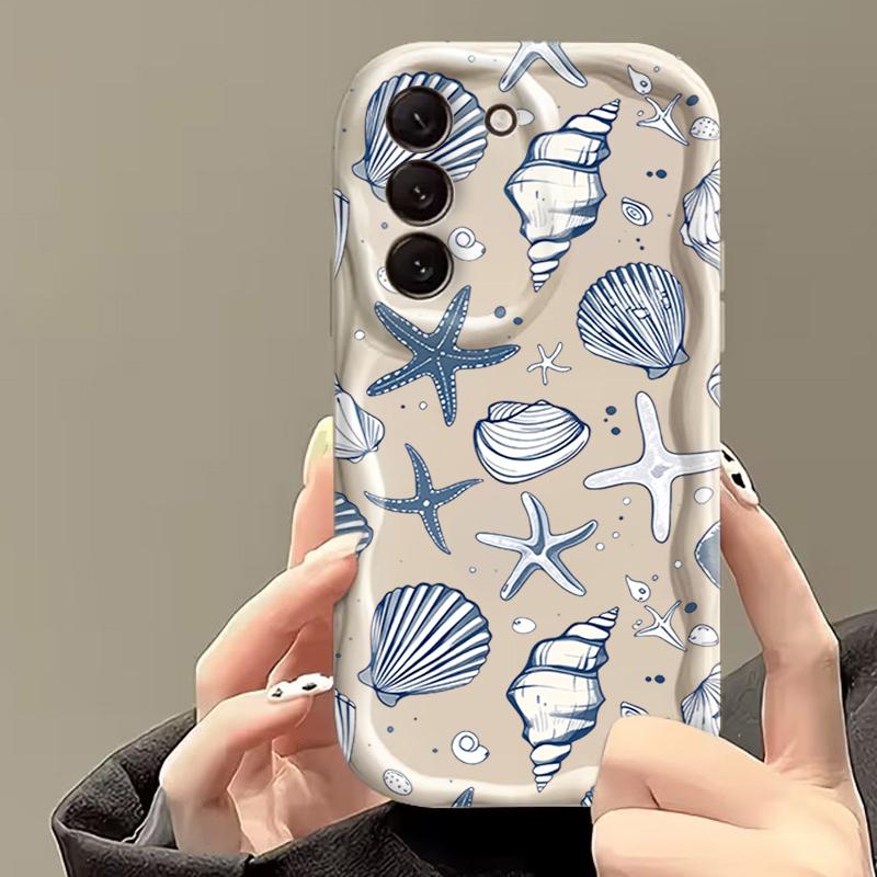 Case for Samsung Galaxy S26 S24 S25 Ultra S23 S22 Plus FE A57 A37 A17 A56 A36 A16 A06 A15 A35 A55 Colorful Marine Organism Cover