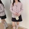 Bow Ribbon Crew Neck Knitted Sweater Spring and Autumn Women's Casual Versatile Knitted Sweater Twist Long Sleeve Tide