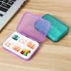 Pill Box Large Capacity Waterproof Thickened 6 Grids Pills Dispenser Case for Home