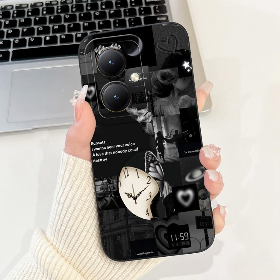 Für Xiaomi Redmi 13C 5G Hülle Luxus Blumen Cartoon Hülle Weiche TPU Matte Handyhülle Für Xiaomi Redmi 13R Redmi13C 5G Fundas Taschen
