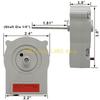 L8RE High Performances Fridge Cooling Fan Motor Low Noise Operation Optimized Airflows Distribution Suitable for EAU63923601