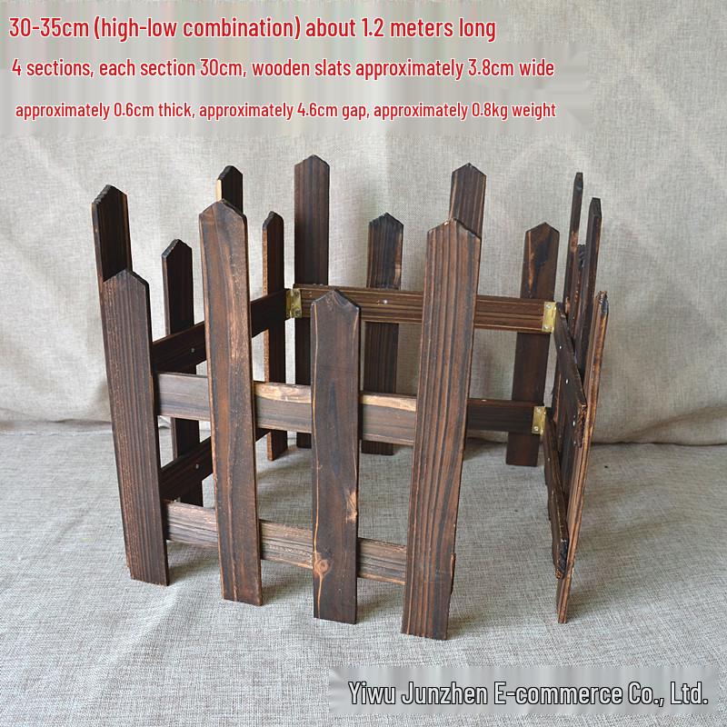 Holzzaun Lattenzaun Weihnachtsdekoration für Innen- & Außenbereich