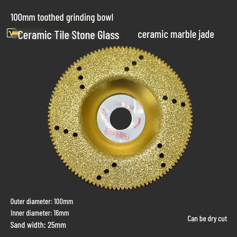 Diamond Angle Grinder Disc for Trimming, Chamfering, Cutting, and Polishing Tiles