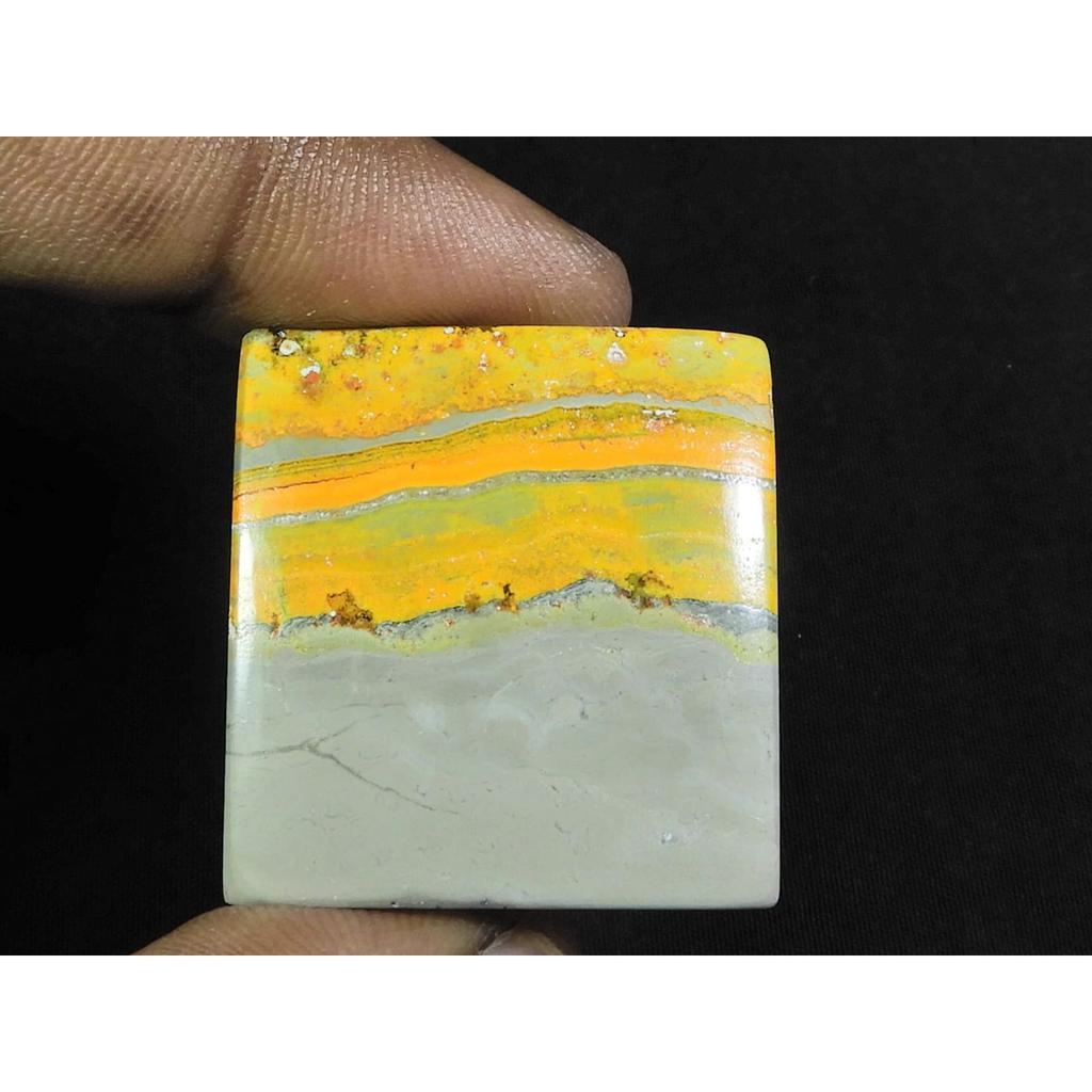 29X30X06MM Natural Bumble Bee Jasper Octagon Cabochon Loose Gemstone 58Cts. D-94