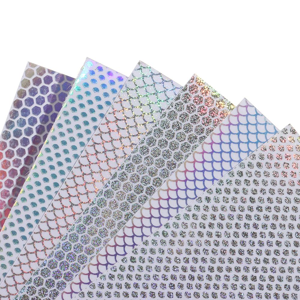 10*20cm Holographic Adhesive Film Fishing Lure Flash Tape Change Color Sticker Fly Tying Material