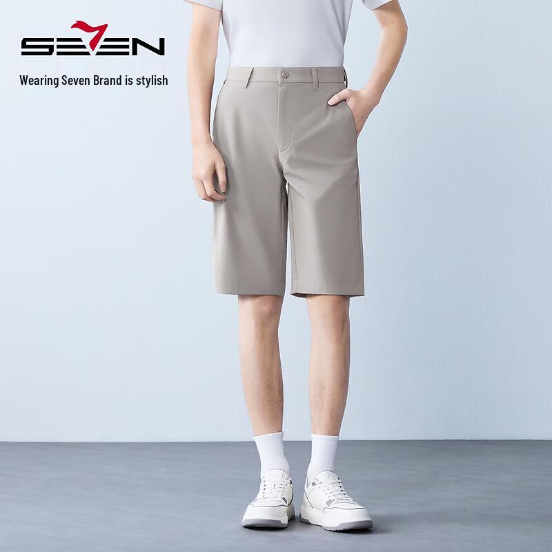SEVEN Men s Quick-Dry Casual Knee-Length Shorts 36