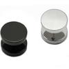 1 Pair Men's Barbell Punk Gothic Stainless Steel Ear Studs Fashion Earrings