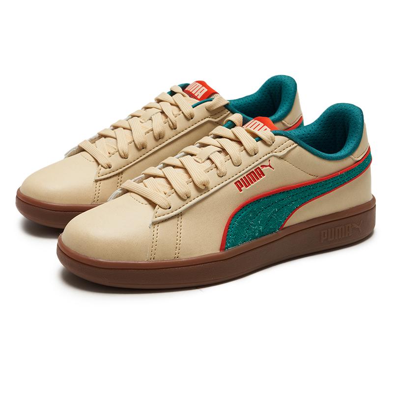 Puma Smash 3.0 Comfortable Versatile Durable Low-Top Sneakers Unisex Sneakers Beige 402630-01
