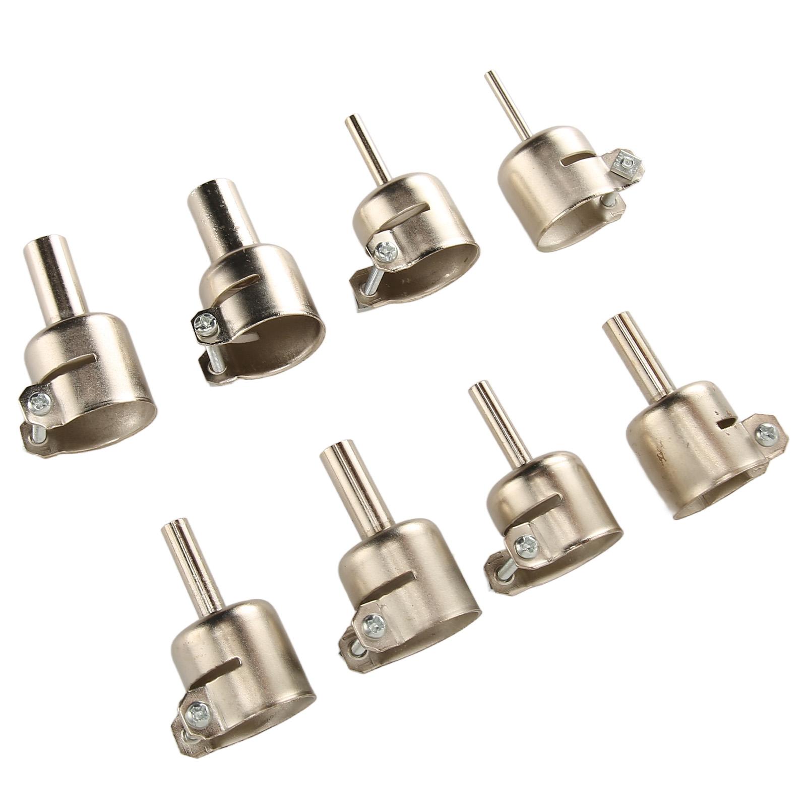 

8 шт. насадок для термофена для 850 850A 852 852D 852D+ Воздушный насос Сварочные станции горячего воздуха из нержавеющей стали