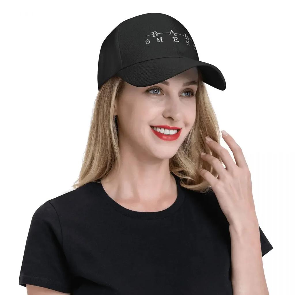 aUnisex Bad Omens 7 Cap Outdoor Baseball Caps Snapback Caps Rock Music Dad Hat Sun Caps Adjustable Dad Hat Winter