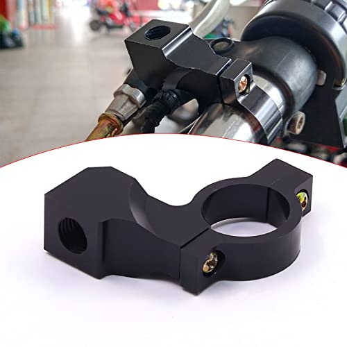 X-STYLE Motorcycle Mirror Bracket 10mm Mirror Holder Extension Bracket Motorcycle Mirror Adapter Mirror Riser Mounting Bracket Black Set of 2