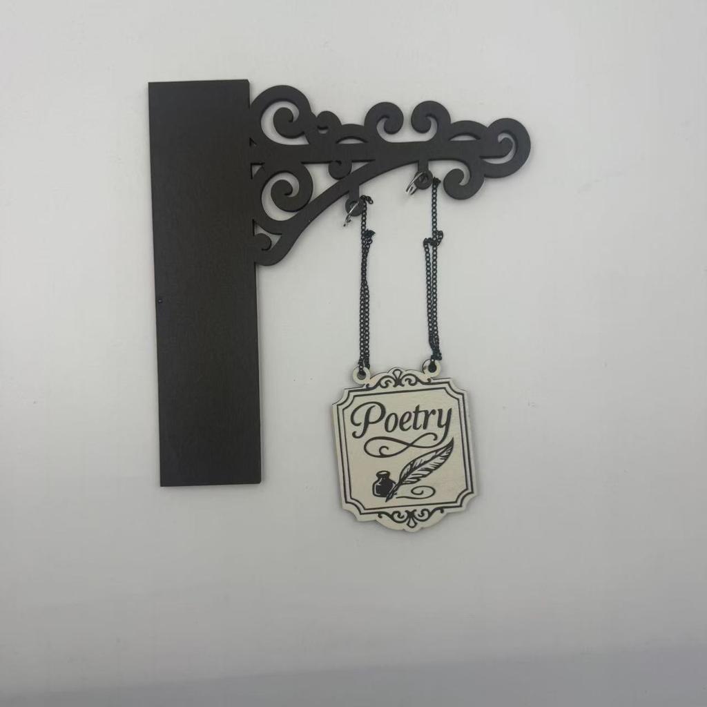 Book Decor, Literary Hangable Sign Readers, Creative Reading Accessories for Enthusiasts, Wall Art Decoration, Home Display