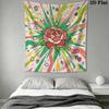 Cute Cartoon Wall Tapestry Aesthetic Wall Hanging Printed Fabric Blanket Decorative Tapestries for Bedroom Living Room Home Decor