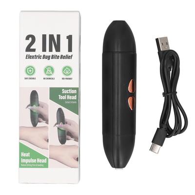 Itch Soother Device Antipruritic Device 2 In 1 Electric Itch Relief Heated Vibrating Hot Bite