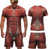 Human Body Muscle 3D Print T-Shirts Shorts Sets Men's Tracksuits Oversized Short Sleeve T Shirt Pants Set Man Suits Clothing