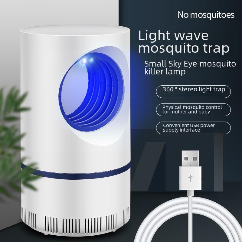 Photocatalytic LED Mosquito Killer Lamp for Indoor/Outdoor Use - USB Powered Anti-Mosquito Repellent & Catcher