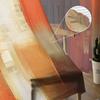 Brown Abstract Hand-Painted Sheer Curtains For Living Room Bedroom Kids Room Tulle Window Drapes
