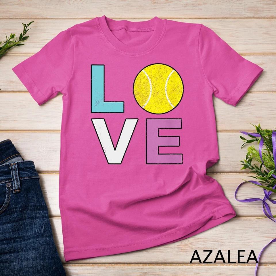 Retro I Love Tennis Unisex T-shirt 2 S