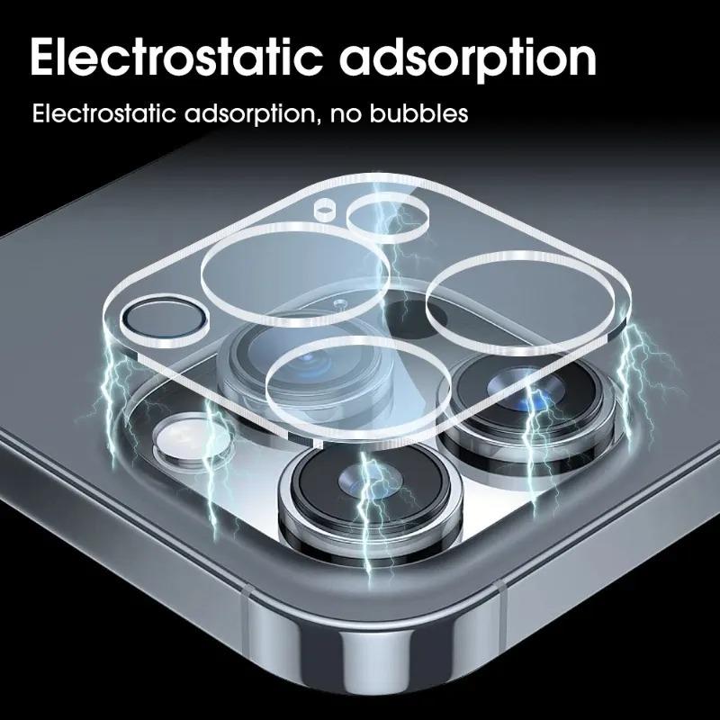 Camera Lens Tempered Glass Films for iPhone 16 Pro Max 15 Pro 14 Plus 13 Mini Apple Phone Rear Cameras Screen Protectors Cover