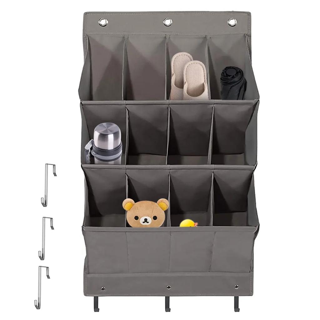 12 Dużych Kieszeni Organizer na Buty Wieszak Wiszący Organizery Oszczędzające Miejsce Wiszące Nad Drzwiami Za Szafą Wieszak Torby