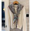 NINA SOLOR Soft Wool Blend Square Scarf