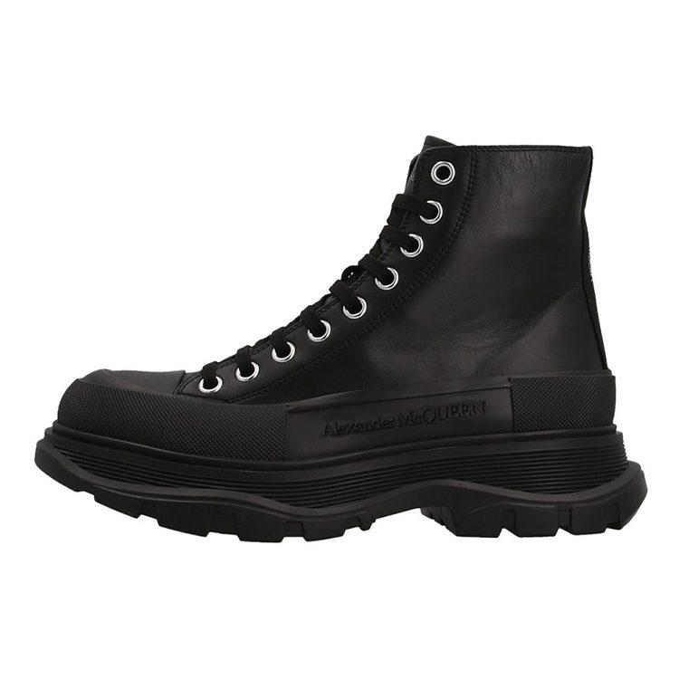 Alexander McQueen Chunky High top Sneakers 'Black' Women's 702041WHZ621081