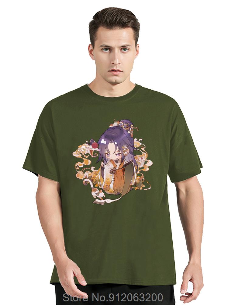 Onmyoji Yamata No Unisexs Clothing Monster Aesthetic Cartoon Oversized Tshirt Spring Fitness T Shirt Popular Cotton Tshirt