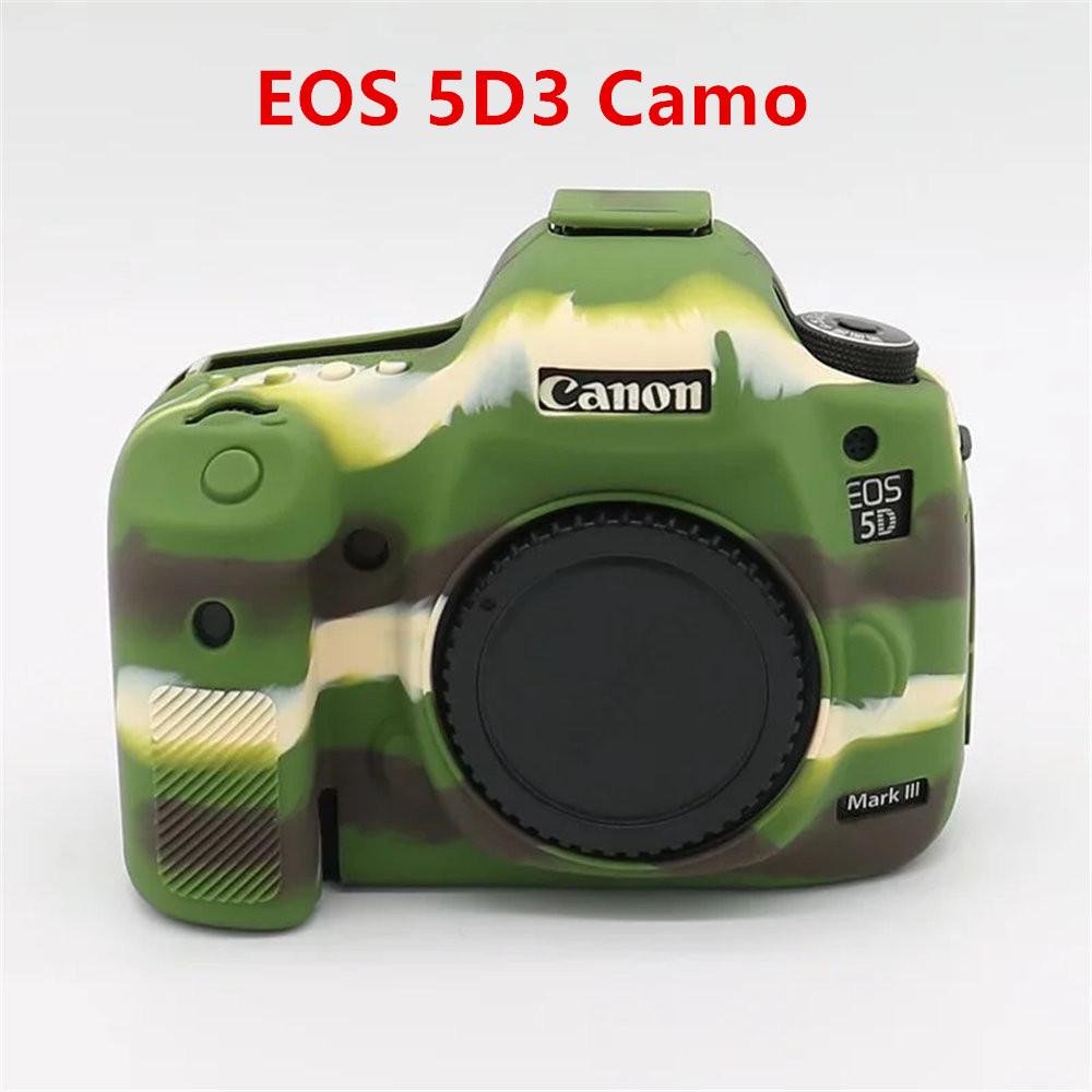 Soft Silicone Armor Camera Bag Case Cover For Canon EOS 5D Mark II III IV 5D2 5D3 5D4 6D Mark II 6D2 7D Mark II 7D2 77D 600 700D