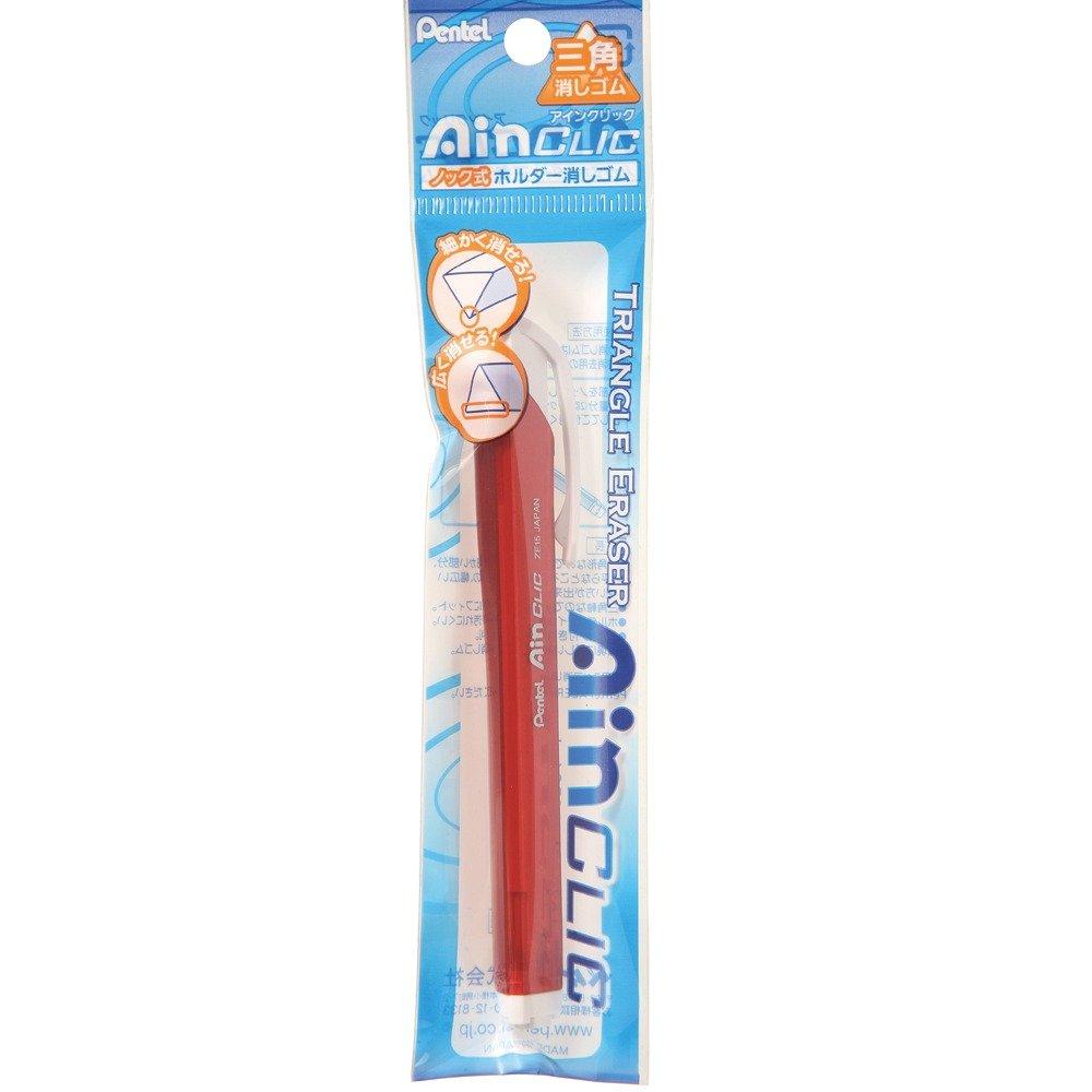 

Pentel Eraser Ein Click Holder Type Set of 5 Metal Red XZE15-MB