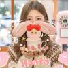 Baby Three Mini Animal World Series Vinyl Plush Blind Box Stuffed Doll Keychain Backpack Charm Charm Trendy Toy Ornament Presents