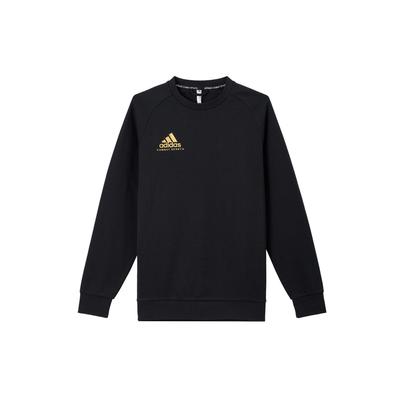 Adidas Sportliches Freizeit-Sweatshirt mit Rundhalsausschnitt Unisex Sweatshirt Schwarz Gold ADICSTL06-BG
