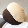 European and American fashion bow pearl pleated styling beret autumn and winter British retro wool forward hat