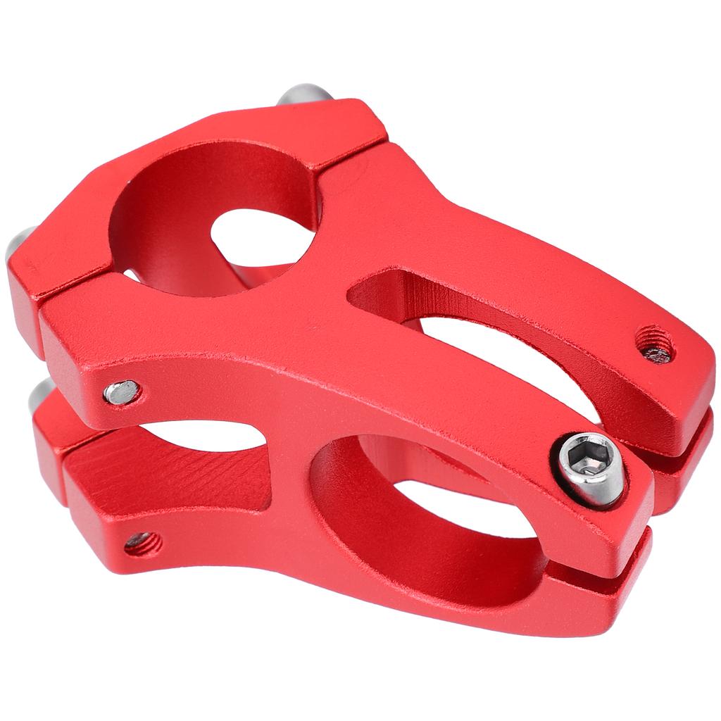LUNJE 25.4x35MM Bike Handlebar Short Stem Riser Aluminum Alloy Bicycle Hollow StemRed
